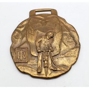 ANTIQUE CARSET JACKBITS Pocket Watch Fob Ingersoll Rand New York City Collectible Advertising Memorabilia