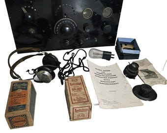 Antique Atwater Kent Radio Receiving Set Model 20 - Tube Radio