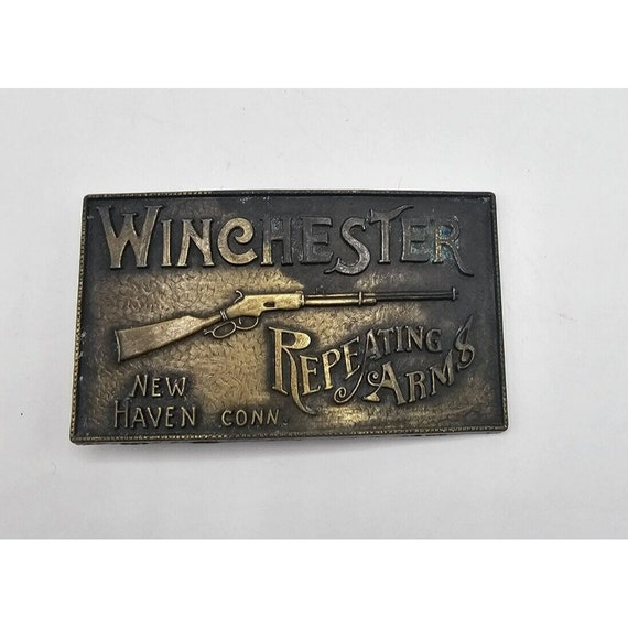 ANTIQUE WINCHESTER RIFFLE Belt Buckle Repeating A… - image 7
