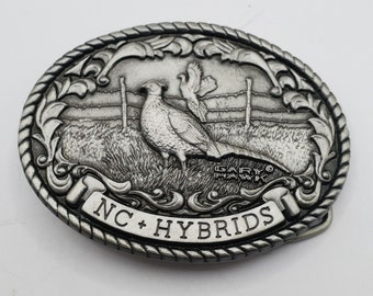 Enameled Crane Bird Brass Charmont Belt Buckle - Etsy display picture 3