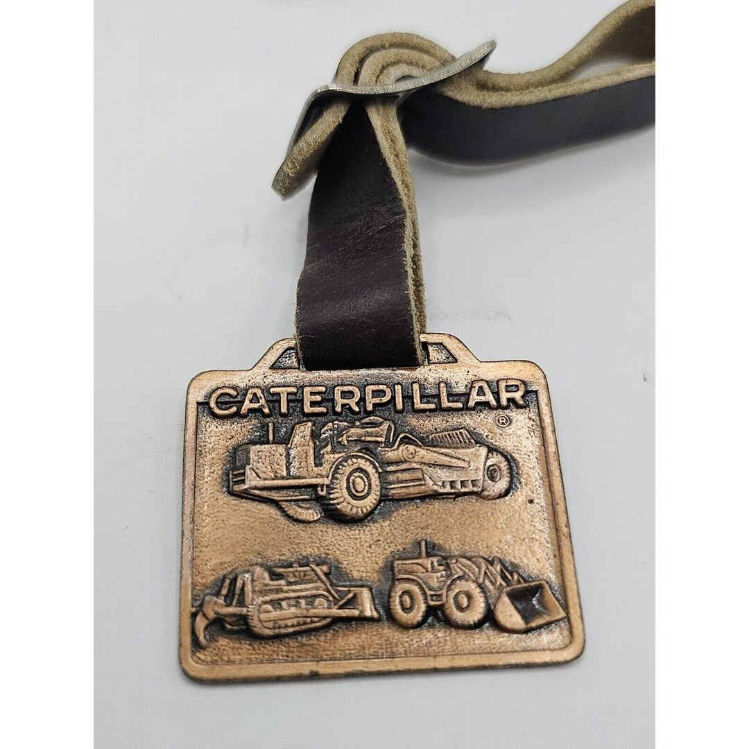 ANTIQUE CATERPILLAR POCKET Watch Fob C.A.T. Ohio Machinery Co Keychain