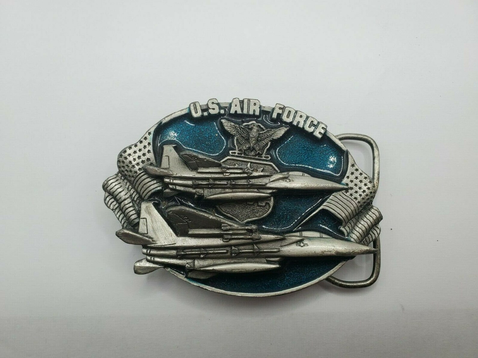 U.S. Air Force 7th Air Force Shield Patch Blue & Yellow