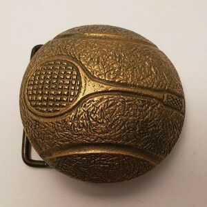 VINTAGE TENNIS RACKET Belt Buckle Solid Brass
