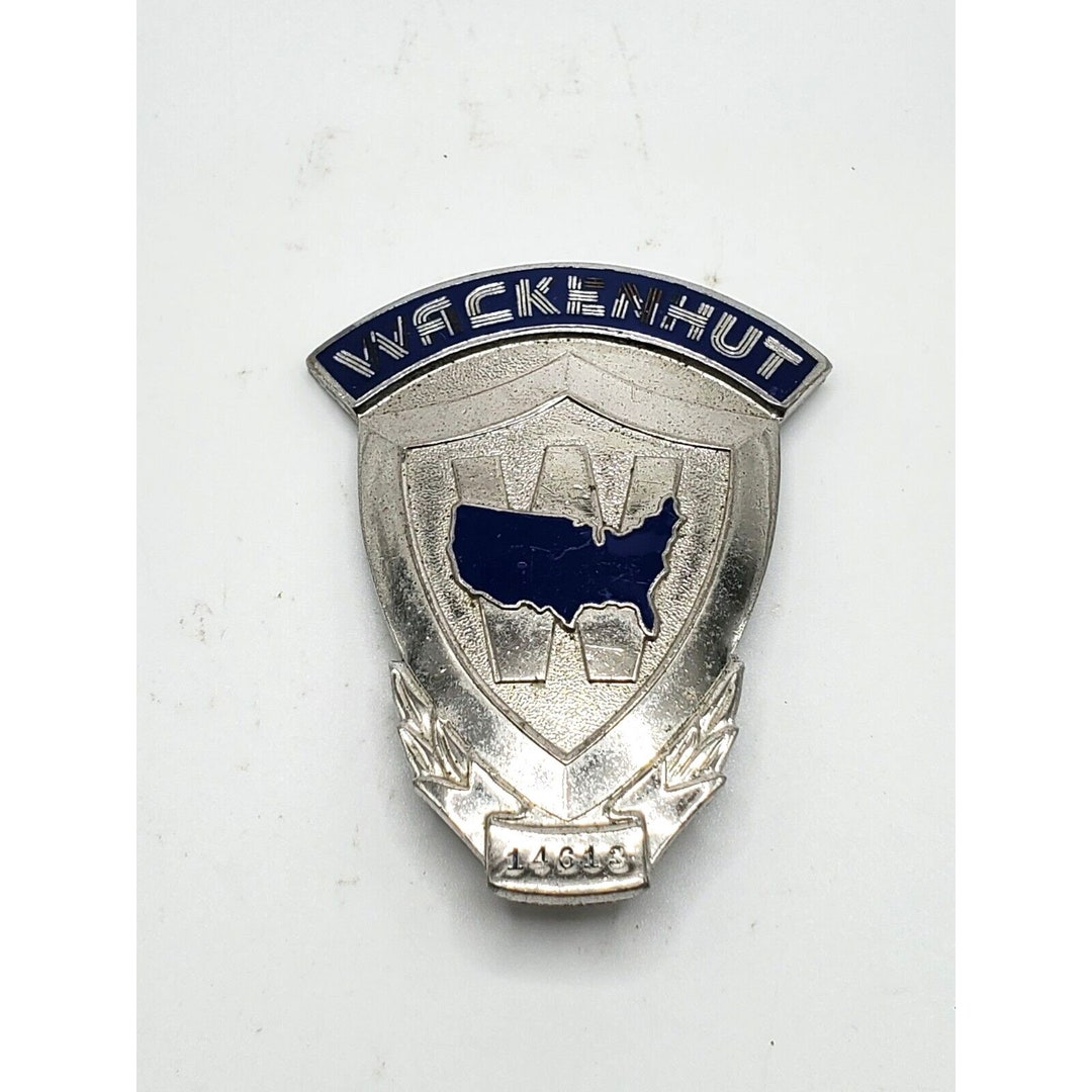 VINTAGE WACKENHUT SECURITY Guard Badge Collectible