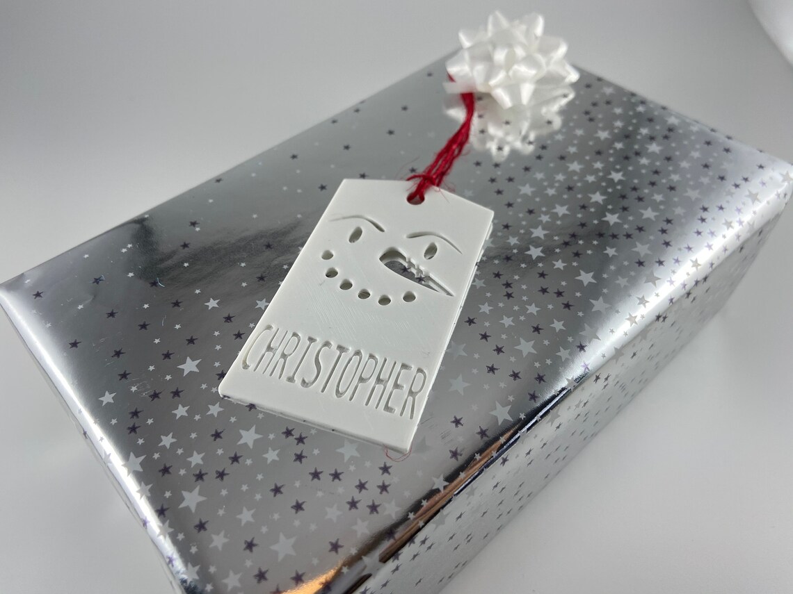 3D Printed Gift Tags Christmas - Etsy