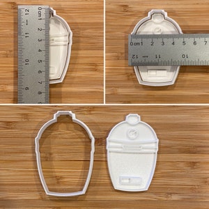 Cookie Cutter and Cookie Stamp - Look Alike of the Big Green Egg and Kamado Joe