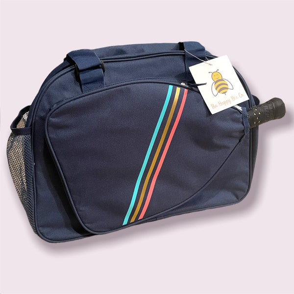 Bolsa de Pickleball personalizada unisex con opciones de personalización y rayas de moda