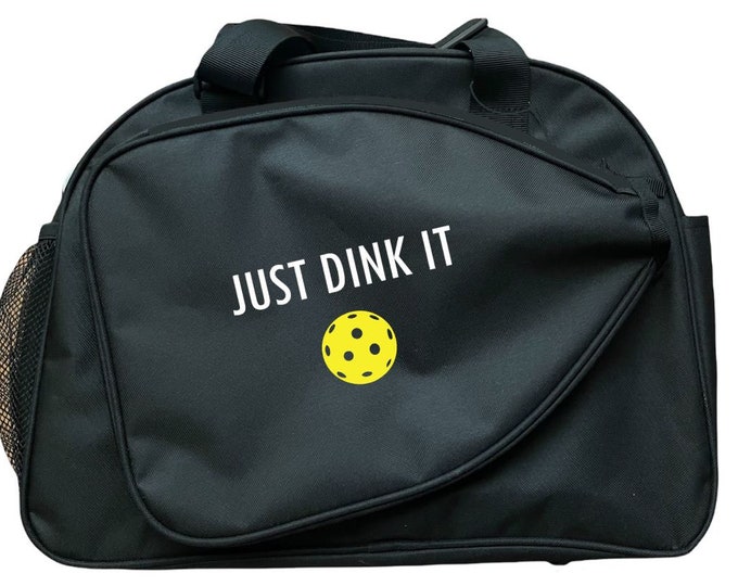 Just Dink It Personalized pickleball bag duffle bag customized name paddle bag