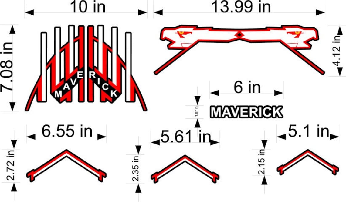 Top Gun Maverick Helmet Decal / Sticker Set Halloween Costume Etsy