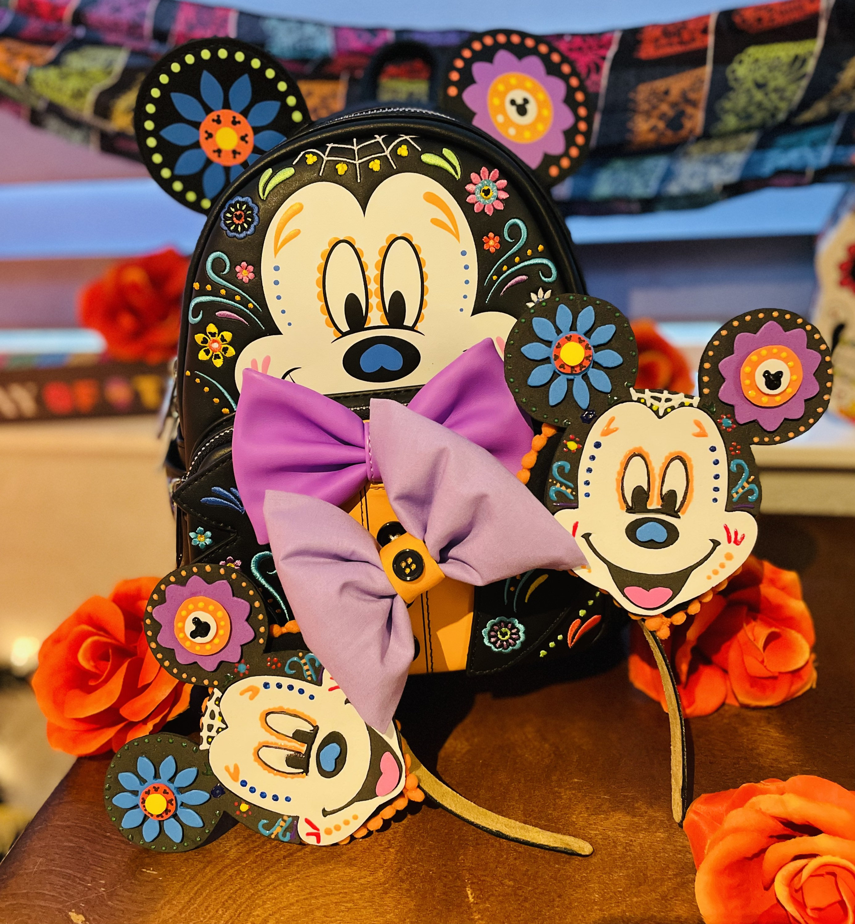 Disney Parks Coco Crochet Dia De Los Muertos Minnie Mouse Ears