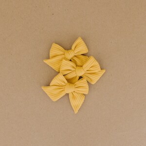 Sunshine Yellow Baby Girl and Toddler Hair Bow | Little Bare Buns