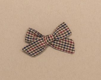 Harvest Fall Plaid Baby and Toddler Girls Hair Bow / Ringraziamento e Novembre Bow / Little Bare Buns