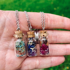 Spell jar necklace