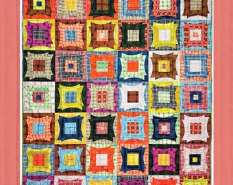 Daily Grind Quilt Pattern – Throw & Queen Sizes | Everyday Curve Jr. Templates Required
