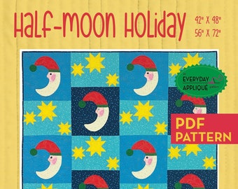 Half-Moon Holiday Quilt Download by Everyday Stitches