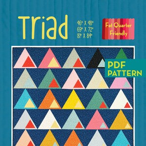 Triad Quilt Pattern Download by Everyday Stitches - Etsy