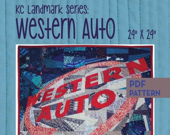 Western Auto Quilt - Foundation Paper Pieced Wallhanging