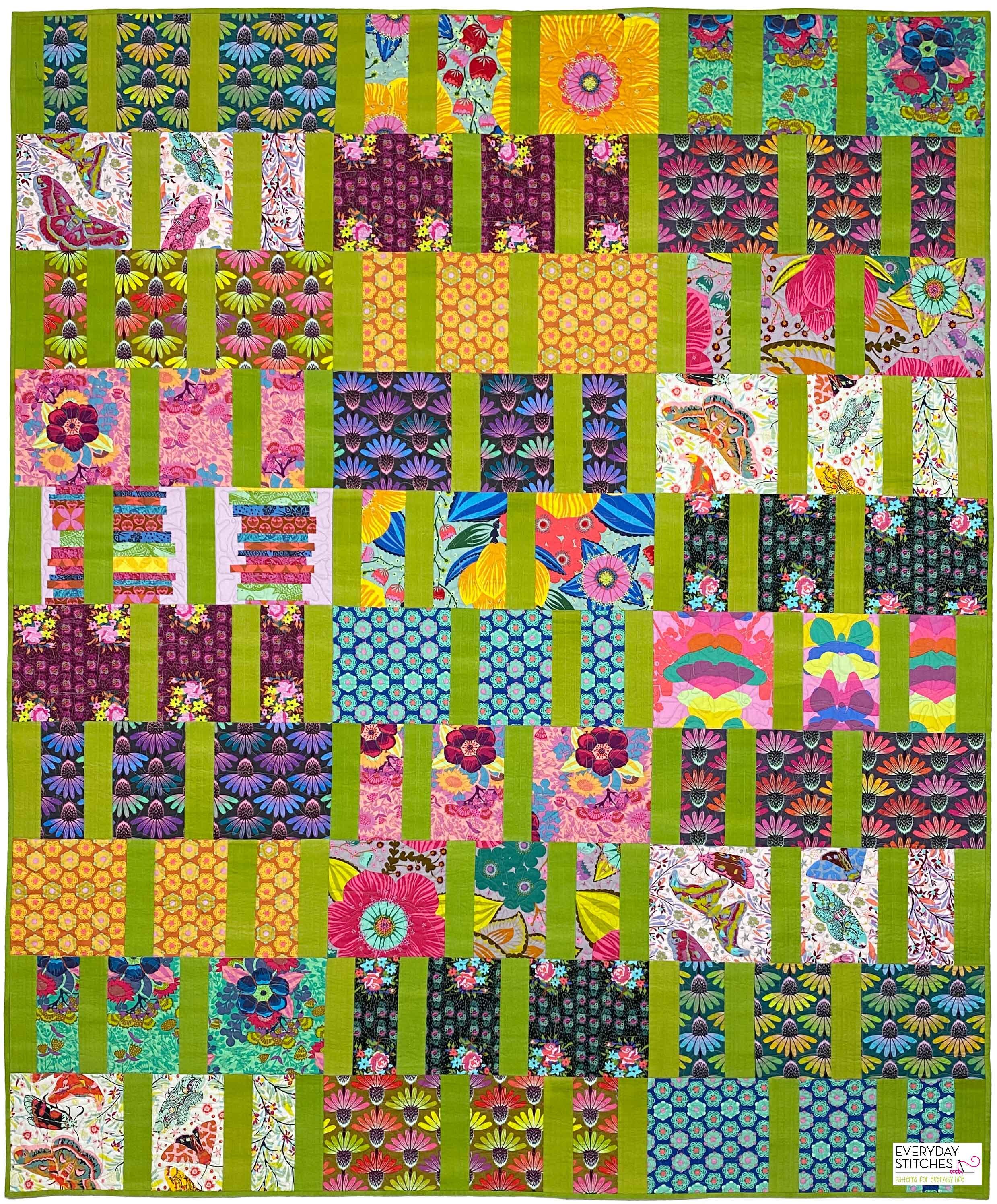 Bars & Stripes by Everyday Stitches throw quilt baby quilt Etsy España