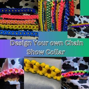 Design Your Own Goat Show Chain Collar – Custom Paracord Creation bild 1