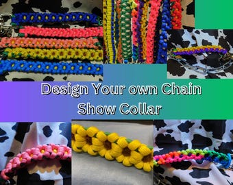 Design Your Own Goat Show Chain Collar – Custom Paracord Creation