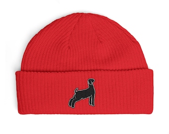 FFA Market Goat Cuff Beanie | 4-H Show Silhouette Cuffed Beanie