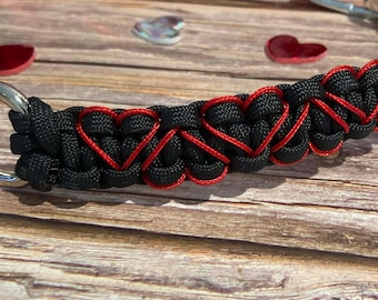 Paracord Goat Show Chain Collar – Heart Design