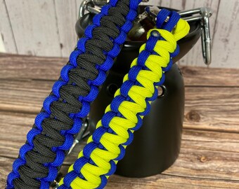 Handcrafted Cobra Braid Paracord Goat Show Chain Collar