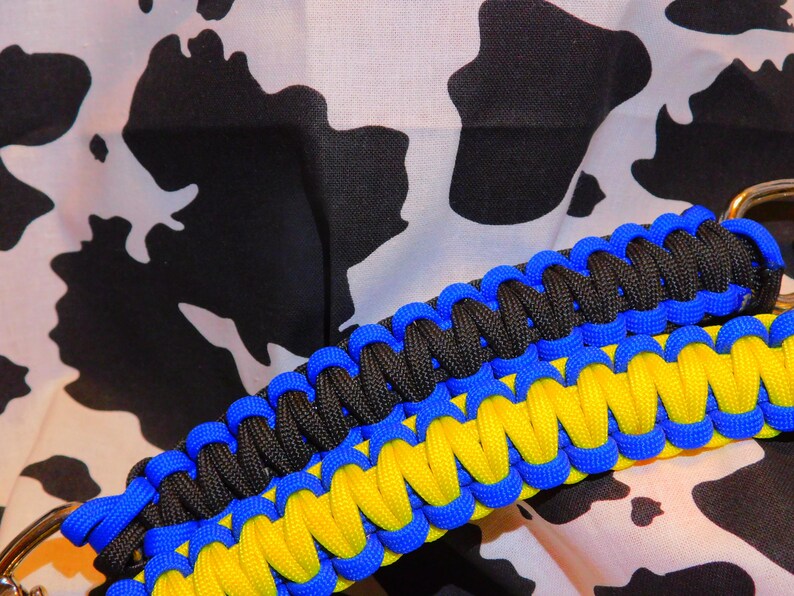 Design Your Own Goat Show Chain Collar – Custom Paracord Creation Cobra Braid