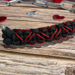 Design Your Own Goat Show Chain Collar – Custom Paracord Creation Heart Design