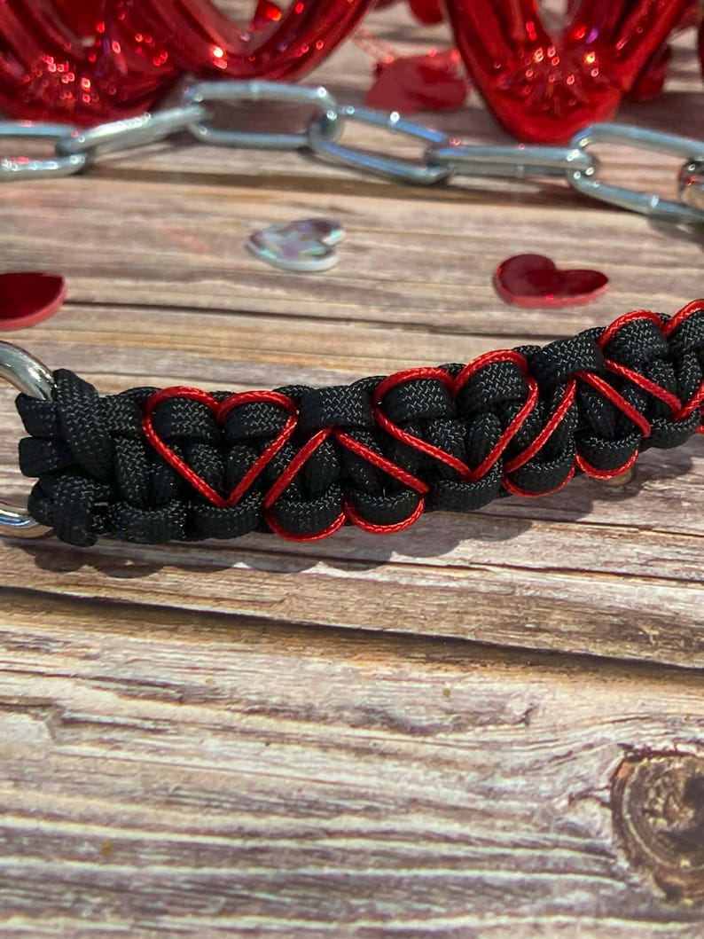 Design Your Own Goat Show Chain Collar – Custom Paracord Creation Heart Design