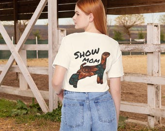 Show Mom Market Goat | Floral Pattern for the Showman's supportvie Mom