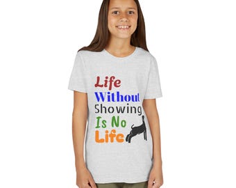 Market Goat Silhouette Youth Short Sleeve Tee | Life Without Showing Is No Life FFA 4H