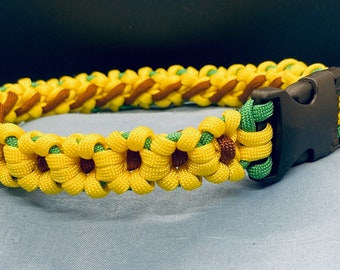 Paracord Sunflower Goat Collar