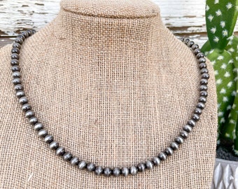 Faux Navajo Pearl Necklace - Style 1