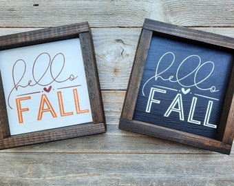 FC Hello Fall 12 x 6 Wood Sign FC Hello Fall 12 x 6 Wood Sign