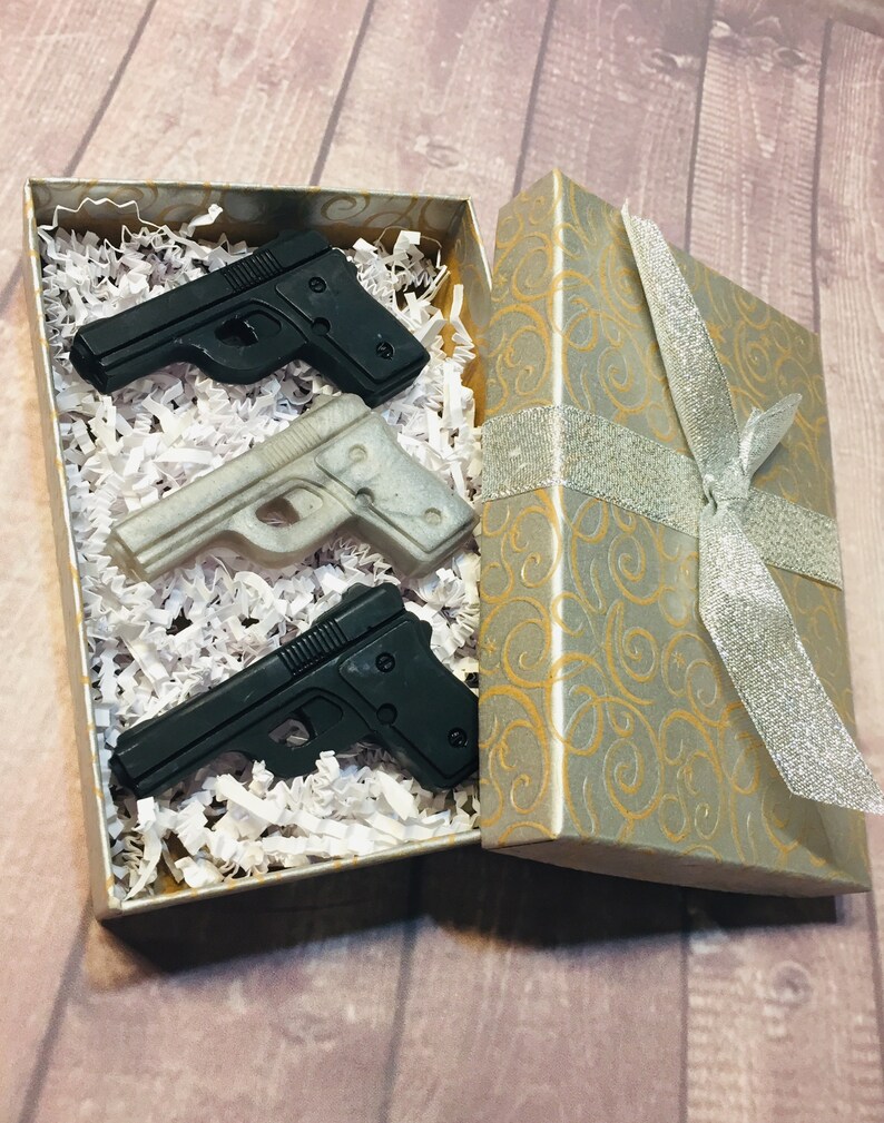 Gun soap set pistol soap for men gun gift for him mens Etsy