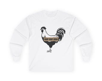 Lustiges Hinterhof Huhn Shirt - Gehöft Bauernhof T-Shirt - Huhn Liebhaber Geschenk - Bauernhof Leben T-Shirt - Geflügel Besitzer Bekleidung - Hoop Coop Shirt