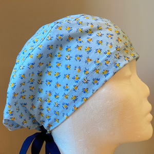 surgical caps-syellow flowers