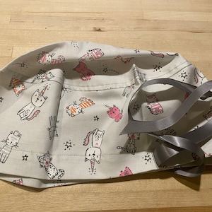 scrub hat-little pink cats