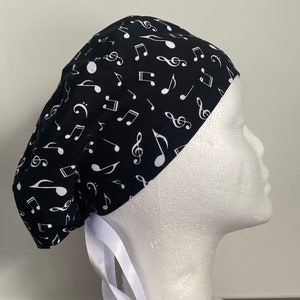 surgical caps-music note