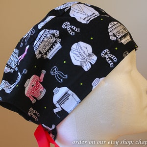 surgical caps-black sweaters