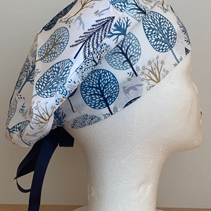 surgical caps-Blue forest