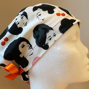 Scrub hats-Cherry lady