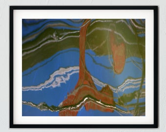 Abstract Water Ship Reflection Digital Download Art Print