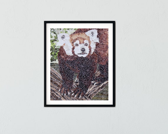 Red Panda Print Torn Paper Collage Animal Wall Art - Etsy Red Panda Print Torn Paper Collage Animal Wall Art - Etsy