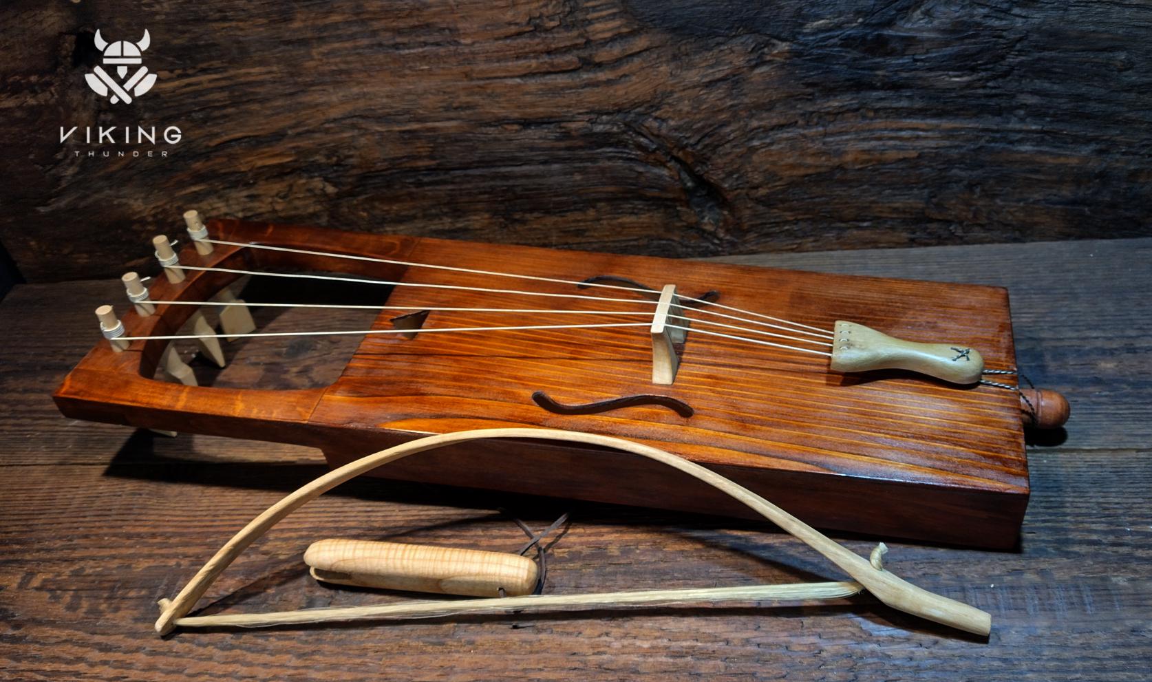 Handcrafted Tagelharpa - Viking Musical Instrument Heritage - Hand