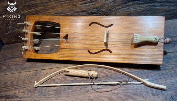 Handcrafted Tagelharpa - Viking Musical Instrument Heritage - Hand