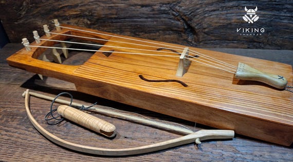 Handcrafted Tagelharpa - Viking Musical Instrument Heritage - Hand
