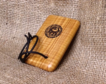 Réplica de flauta de pan vikinga Jorvik Flauta de pan Flauta de pan de caja Flauta de pan Hecha a mano + motivo zoomorfo