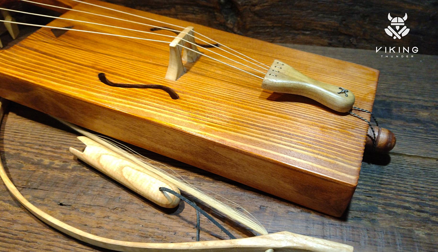 Handcrafted Tagelharpa - Viking Musical Instrument Heritage - Hand